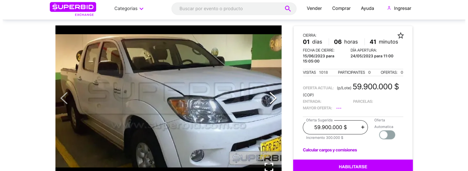 Nueva subasta de Ocensa cerrará el 15 de junio de 2023