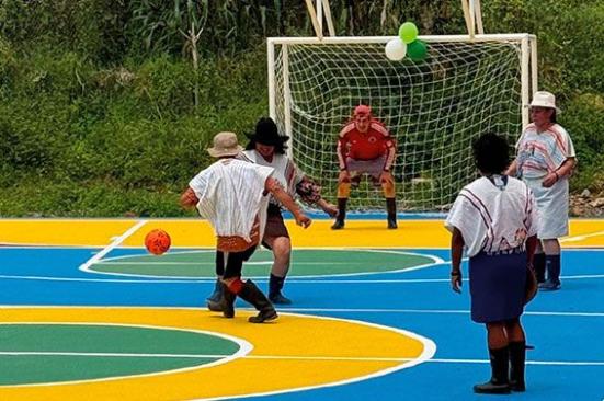 Integración en la cancha de Morro Abajo