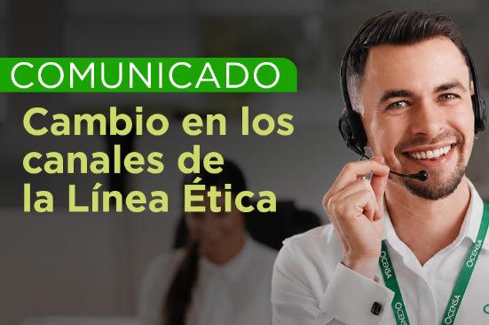 Cambio en los canales de la Línea Ética